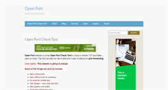 Desktop Screenshot of openport.net