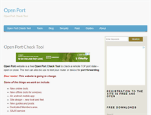 Tablet Screenshot of openport.net